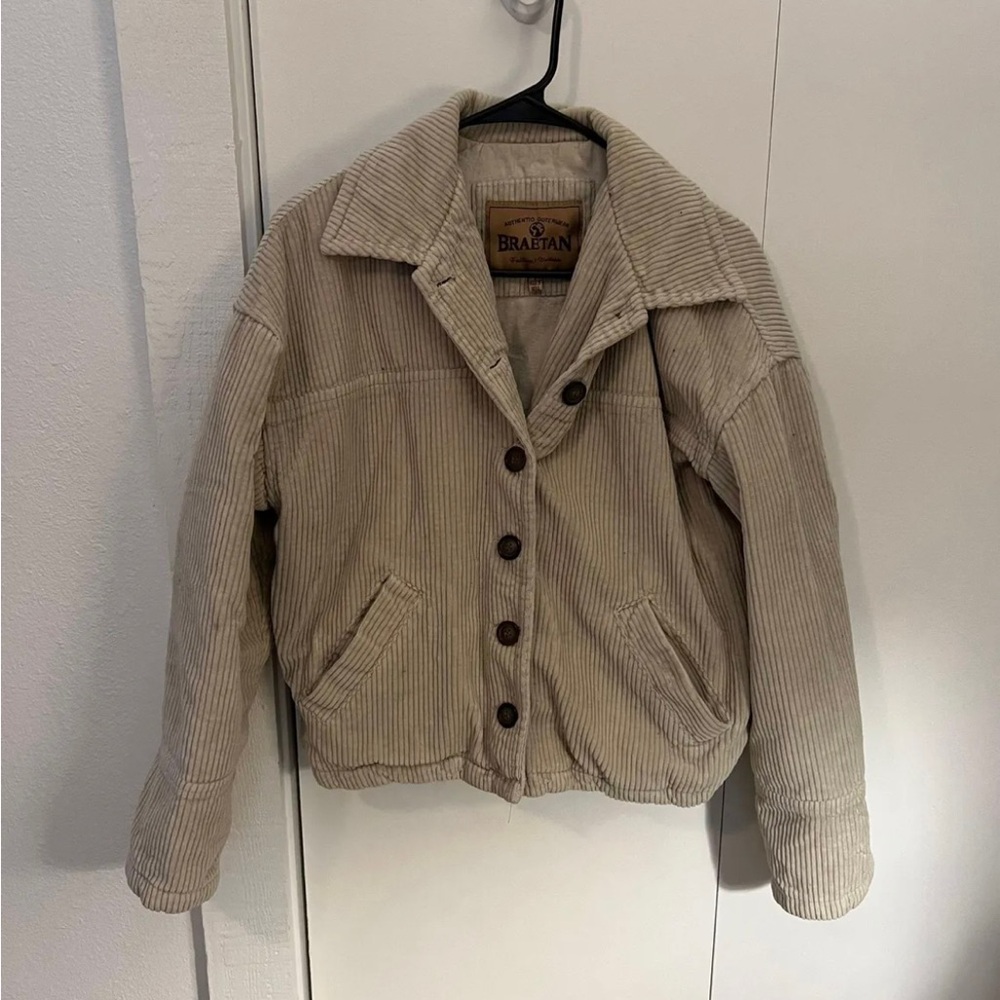 Braetan Beige Corduroy Jacket